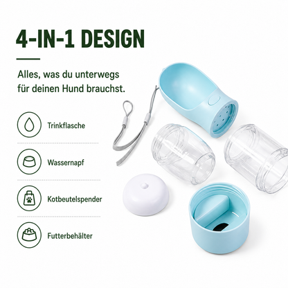 Gassi Pro™ 4-in-1 Hundetrinkflasche